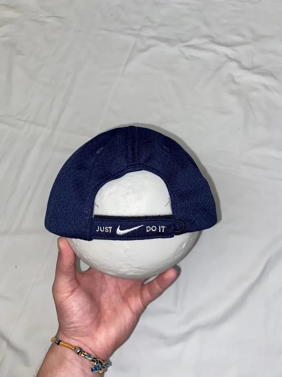 メンズウェア 90s Nike Logo Cap 🦍VINTAGE 90s NIKE BIG CENTER SWOOSH LOGO CAP HAT Y2K DRILL