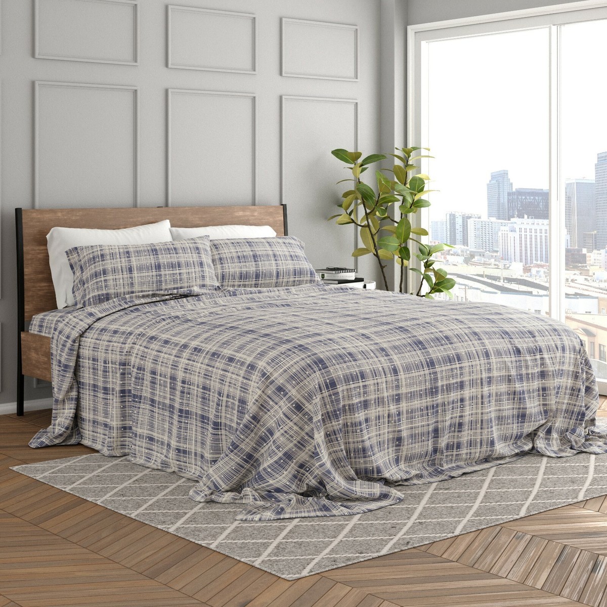 k Kaycie Gray Basics Bed Skirt 14