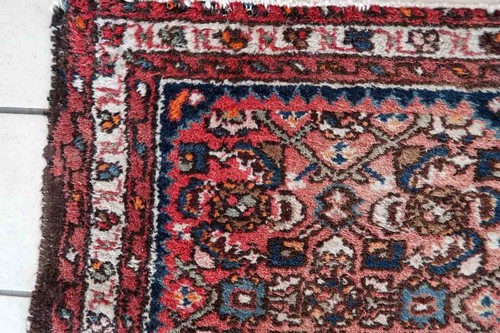 Handmade vintage Oriental rug 2' x 2.8' (62cm x 86cm) 1970s - 1C1019 - Picture 7 of 9