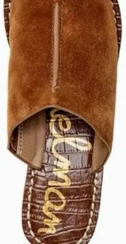 Sam Edelman Women's Ranger Suede Brown Leather Cork Wedges Sandals Sz 5.5 NWOB - Picture 4 of 9