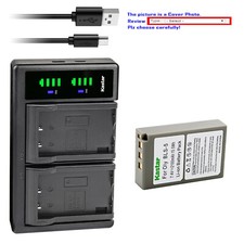 Kastar Battery LTD2 USB Charger for Olympus BLS-5 Olympus E-P1 EP1 Camera