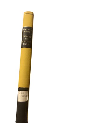 Aspects Of Inductive Logic By Jaakko Hintikka And Patrick Suppes Hardcover 1966