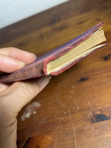 Pippa Passes Robert Browning Antique Leatherbound Softcover Miniature London - Picture 10 of 11