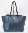 Authentic Gucci Swing Leather Tote Bag #39474