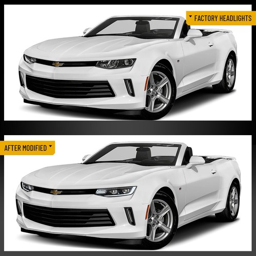 Faros LED COMPLETOS VLAND para Chevy Camaro VLAND 2016-2018 + luces traseras LED rojas - Imagen 11 de 24