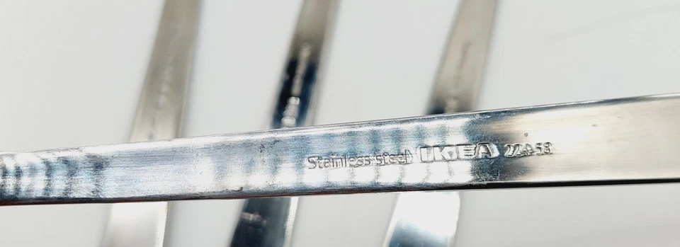 "Juego de 3 cucharas grandes cubiertos de acero inoxidable Ikea 224 58 7""" Foto 4 de 4