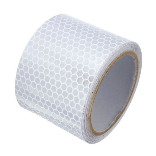Autocollant film d'avertissement de sécurité réfléchissant multicolore argent blanc - Photo 9/15