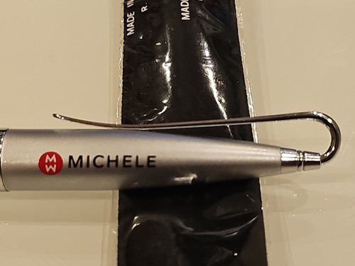 MICHELE Watch Co. Executive PEN - Limited Edition Silver w/ Signature Red Logo - Picture 5 of 6