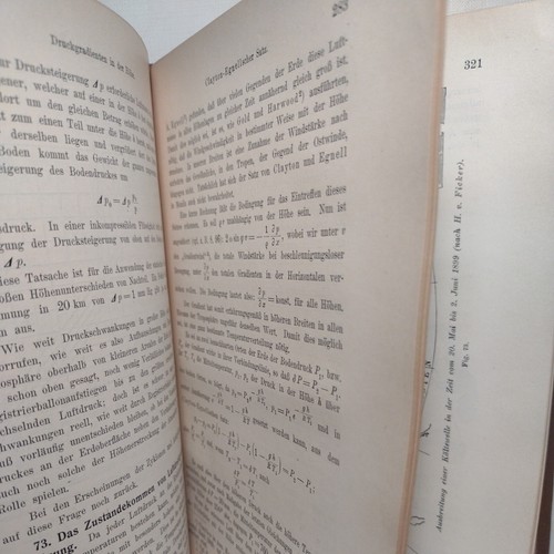 Dynamische Meteorologie by Felix M. Exner -1925 -German Antique Science Liter. - Picture 9 of 14