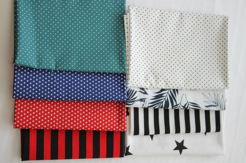 8 Stück Baumwollstoff Patchwork Stoffe DIY 50x70 cm "Geschenkset 2" Stoffpaket - Bild 6 von 12