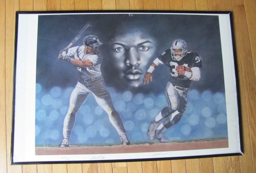 Signed Autographed Bo Jackson Tom Robb Limited Edition #'d Poster 24 x 33 Inches - Picture 6 of 6