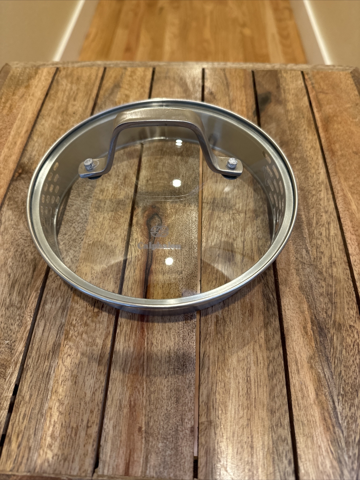 Calphalon Glass Lid Replacement Pot Pan Strainer 6.25" Inside 7" Outer
