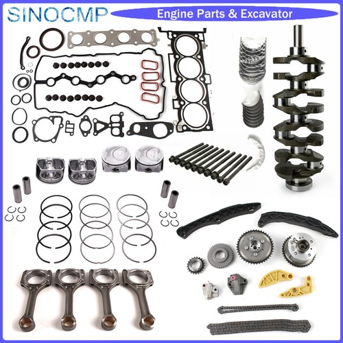 G4KJ 2.4L Engine Rebuild Overhaul Kit - Crankshaft & Con Rods For HYUNDAI KIA - Foto 1 di 25