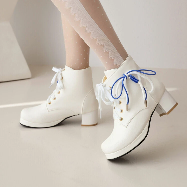 Girls chunky heel boots clearance