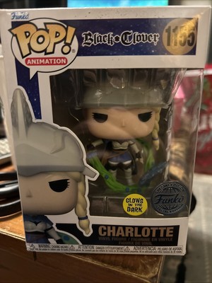 Funko Pop! Black Clover Charlotte (Charla) #1155 CHASE GITD SPECIAL ED Exclusive