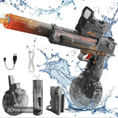 Electric Water Shooter with LED Effects Toys - Long-Range 25-40feet