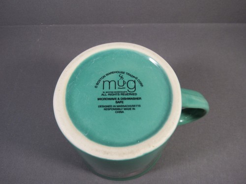 Tazza da tè caffè Give Thanks Boston Warehouse Trading Corp Teal 4" - Foto 6 di 9