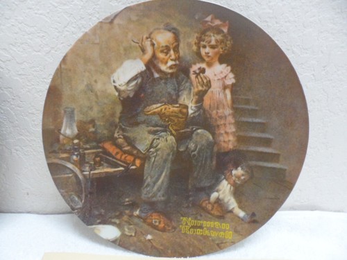 Vintage Norman Rockwell Plates, The Ship Builder # 2740M & The Cobbler # 1233H - Picture 4 of 13