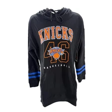 UNK New York Knicks Sweatshirt Hoodie Dress Womens  Large Black NEW