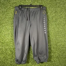 Nike Therma-Fit LIVESTRONG Pants Mens Medium Gray Fleece Lined Athletic Joggers