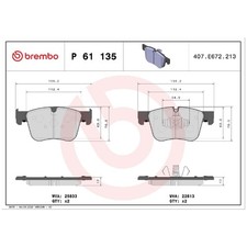 Satz Bremsbeläge Bremsklötze vorne für DS 7 J4 | 24532396