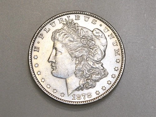 1878-P 7TF $1 MORGAN SILVER ONE DOLLAR CH/GEM BU