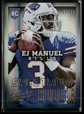 2013 Panini Absolute #130 EJ Manuel Spectrum Gold #/25