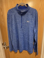 Under Armour Men's UA Tech 2.0 1/2 Zip Top Blue Heather Royal Size XL