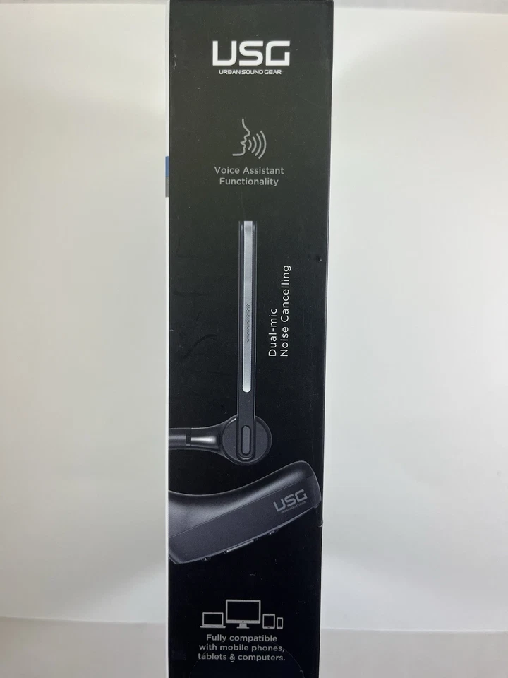 Urban Sound Gear Nc700 Wireless Ear Peice cancelamento de ruído preto claro - Imagem 4 de 4