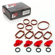 Drallklappen Set 4x 22mm rot Ansaugbrücke mit O-Ring Dichtung für BMW 3er E46