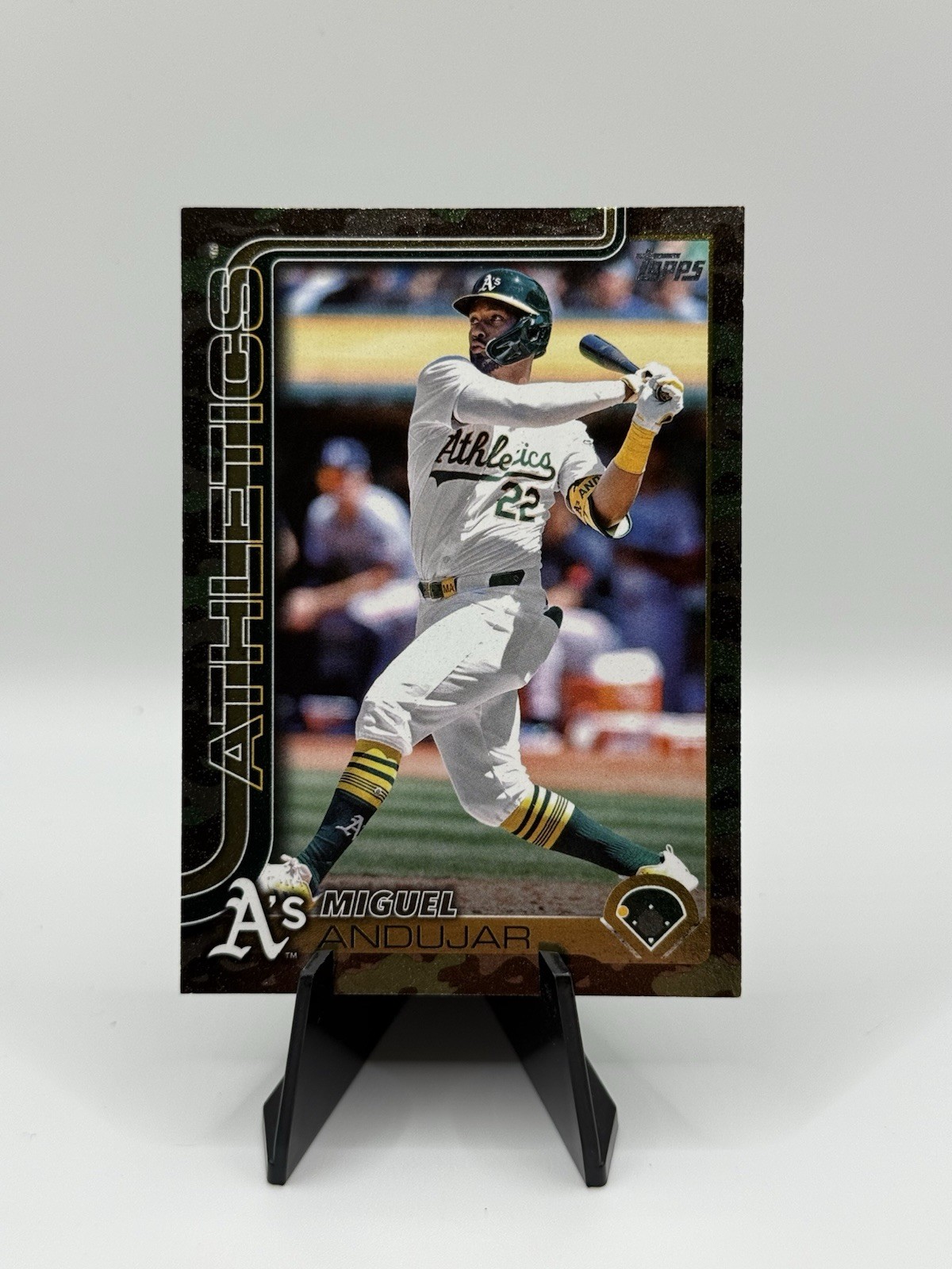 2025 Topps Series 2 Miguel Andujar #529 Memorial Day Camo /25