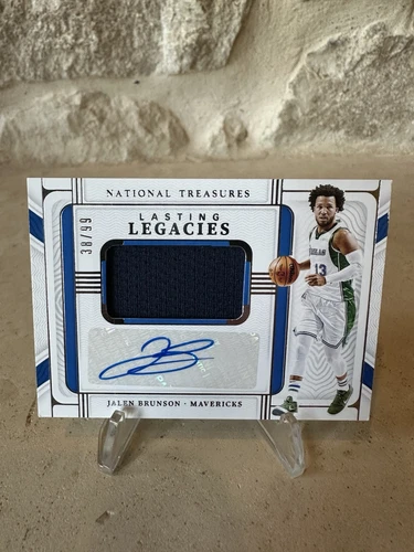 2021-22 Panini National Treasures Jalen Brunson Lasting Legacies Patch Auto /99