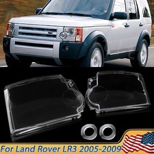 For 2005-2009 Land Rover Lr3 Pair Headlight Lens Headlamp Cover Clear