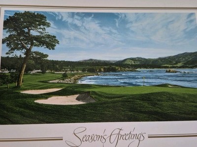 Season Greeting Cards Box Of 23 18th Hole Pebble Beach Golf Links 1992