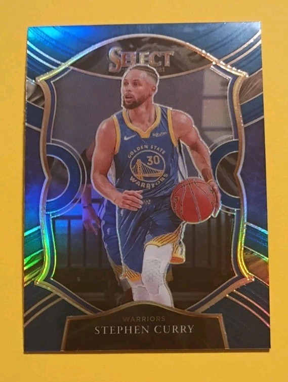 2020-21 Panini Select - Concourse Stephen Curry #57 Blue Prizm Color Match