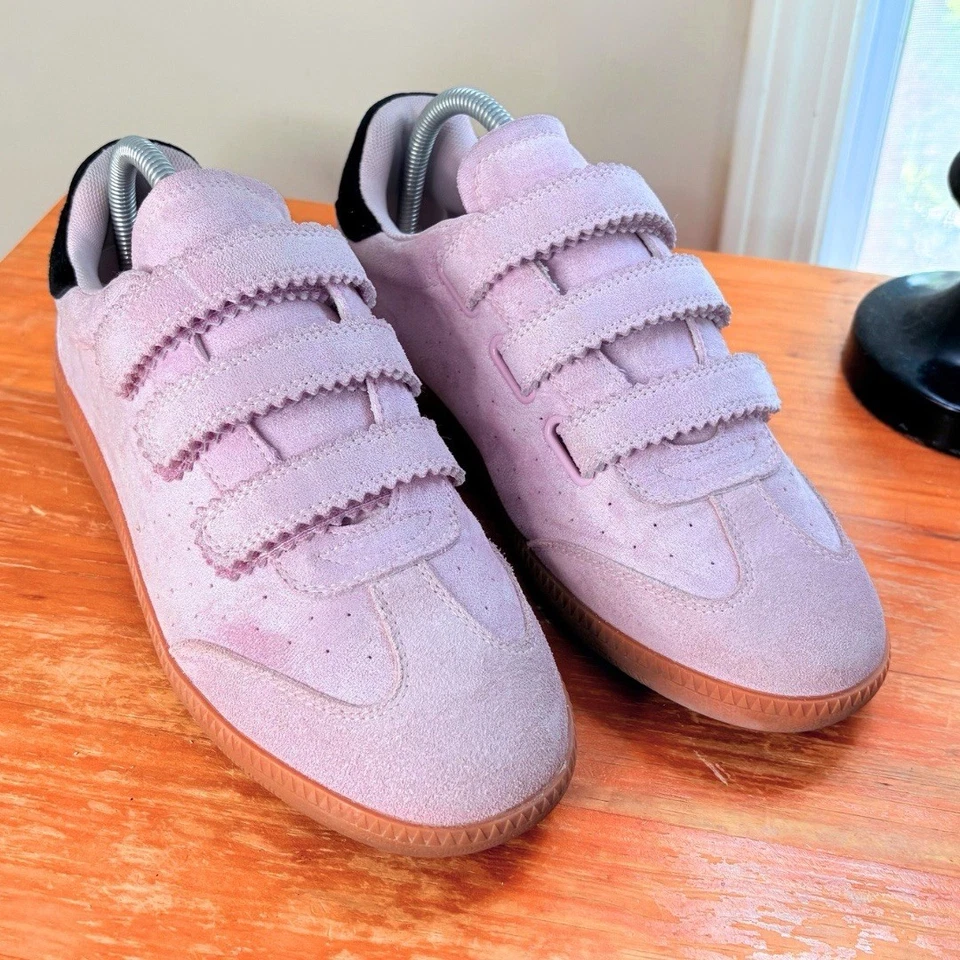 Steve Madden Women’s Momentum Suede Sport Sneaker 9.5 Pink/Black $79 EUC - Image 3 of 4