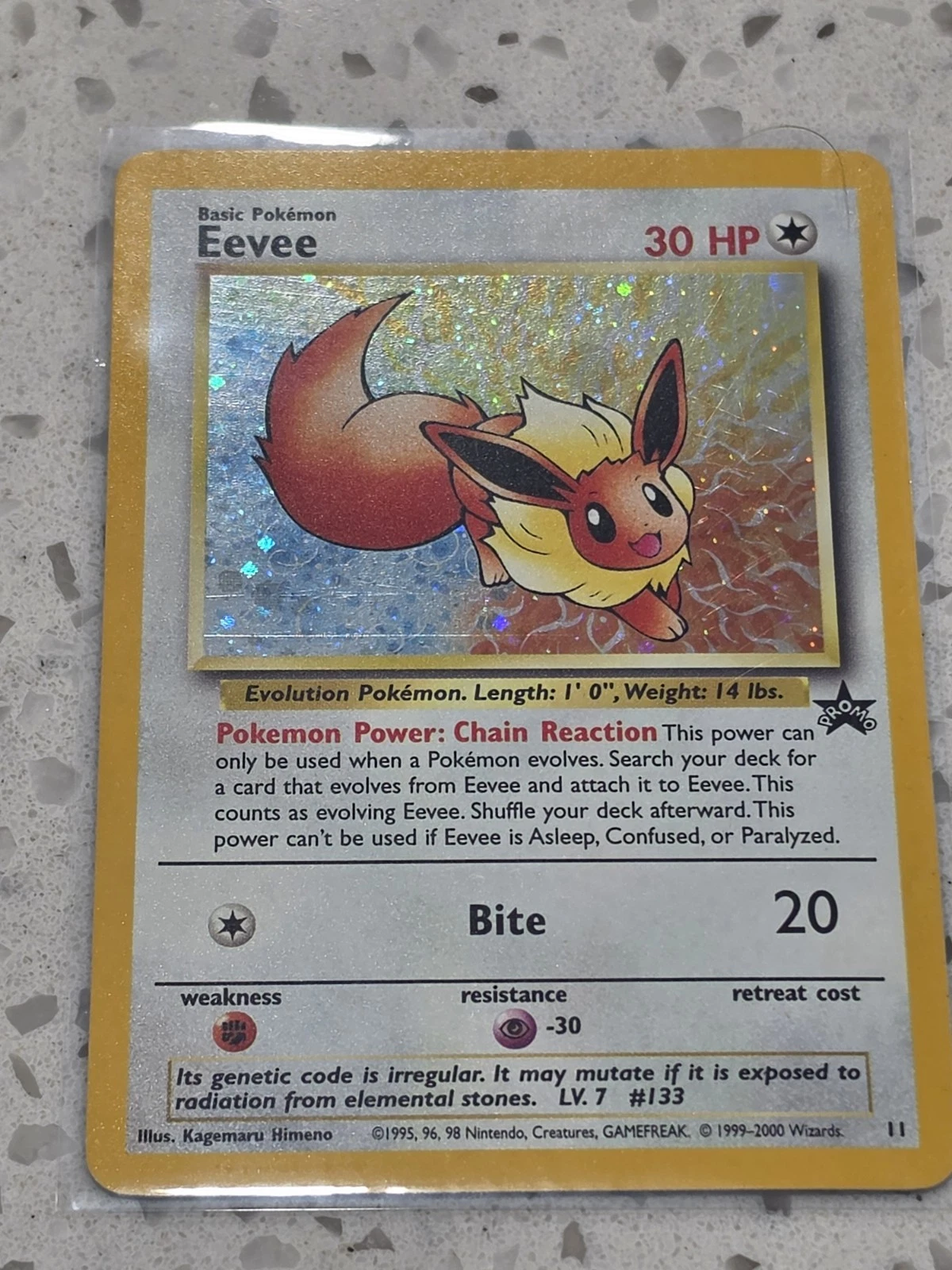 Deal for Pokemon Eevee #11 WOTC Black Star Promo 11 Holo TCG Vintage Wizards