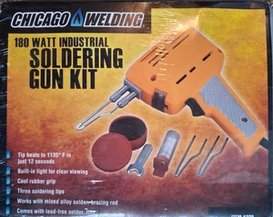 Chicago Soudure électrique 180W Kit de pistolet à souder industriel avec conseils Flux & Soldat