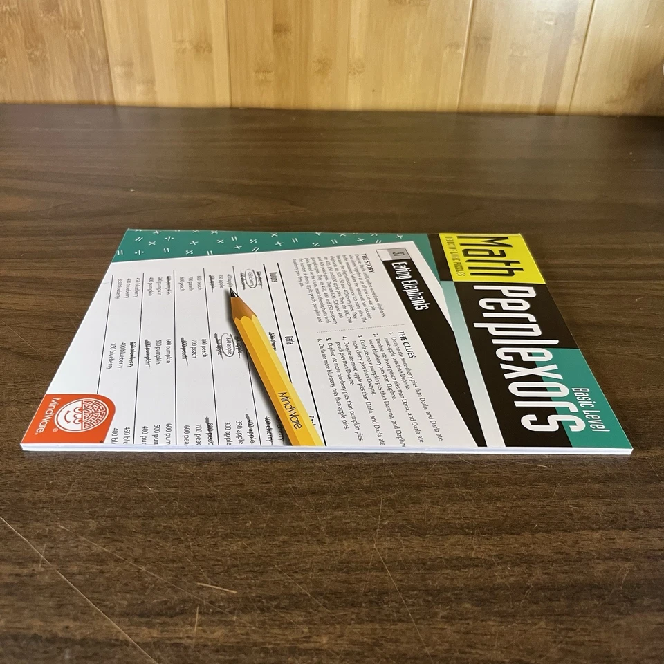 Math Perplexors Basic Level - Builds Logic Skills - 50 Problems Ages 6 and up - Image 3 of 4