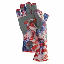 Fish Monkey Fm11-amer-xl Half Finger Guide Glove Americana Xl