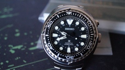 Seiko Prospex Kinetic GMT SUN019 SBCZ021 Black case 48mm date @ 4.30 dual time 2