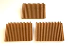 1950's Marx Fort Apache Playset Pieces 3 Fort Walls with Ledges Light Brown