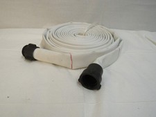 Fire Hose 1.5" With NH Aluminum Couplings White 50 Foot Jacketed