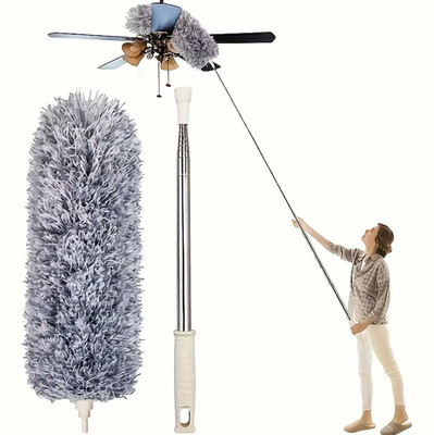 Multifunctional Retractable Duster with Bendable Head for Home & Car Cleaning