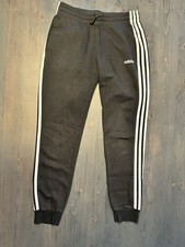 Adidas DP2382 Women's Jogger 3 Stripe Essentials Pant Size Small - Black