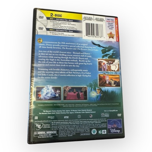 Brand New Sealed Disney the Rescuers 2-Movie Collection DVD 2012 - Picture 2 of 2