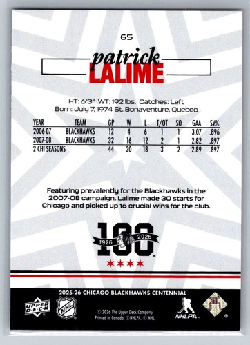 2025-26 Upper Deck Chicago Blackhawks Centennial Single Card Pick List - Picture 131 of 201
