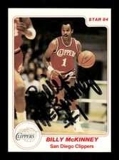 1983-84 Star #128 Billy Mckinney signed auto autograph  VGEX  BXCP63