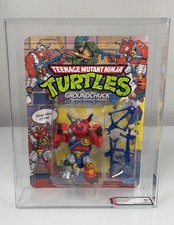 TMNT Groundchuck Green Brain AFA 80  80 80 85 Unpunched Playmates 1991