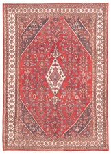 Traditional Vintage Hand-Knotted Area Rug 6'9" x 9'4" Oriental Wool Carpet